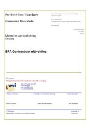 BPA Gentsestraat uitbreiding - Gemeente Moorslede