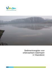 Sedimentvangplan voor onbevaarbare waterlopen in Vlaanderen