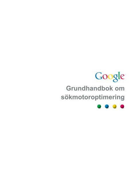 Grundhandbok om sökmotoroptimering - Google