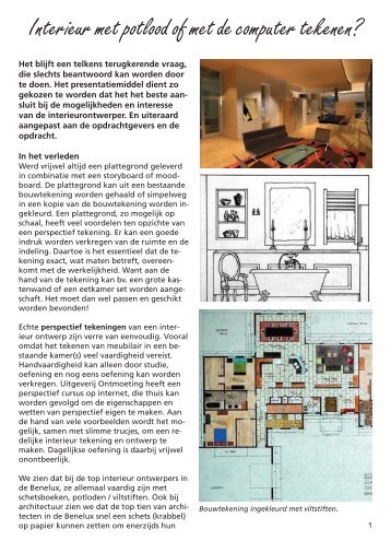 Interieur met of zonder computer tekenen?