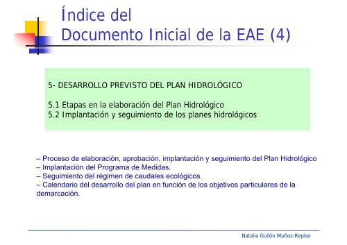 la evaluación ambiental estratégica del plan hidrológico de la ...