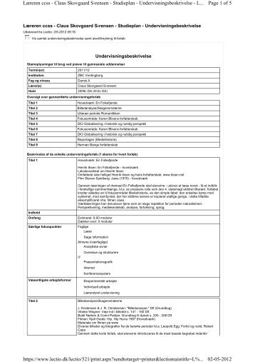 Page 1 of 5 Læreren ccss - Claus Skovgaard S›rensen ... - ZBC