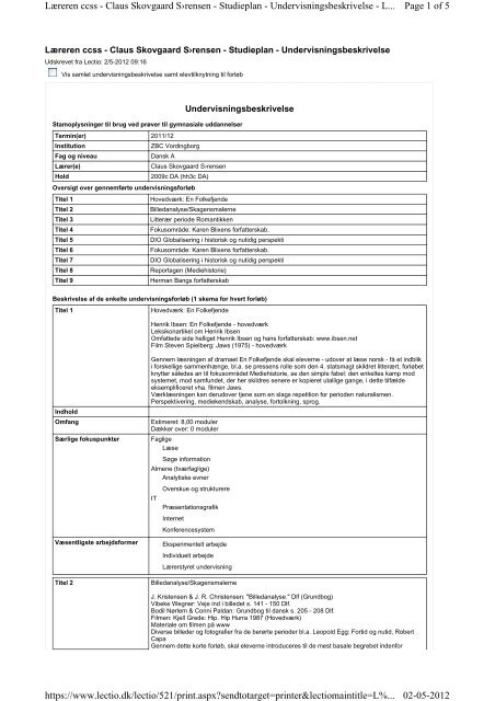 Page 1 of 5 Læreren ccss - Claus Skovgaard S›rensen ... -