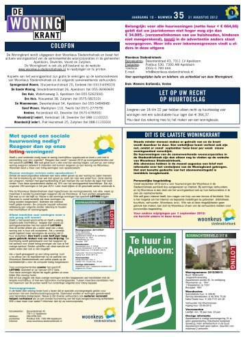 Woningkrant - Weevers Grafimedia