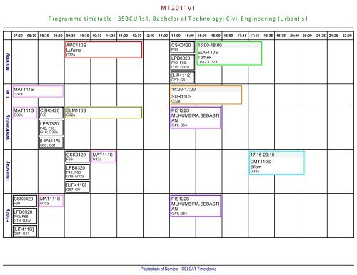 celcat timetable