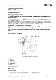 Dimmer druk-wissel gloeilamp - Gira