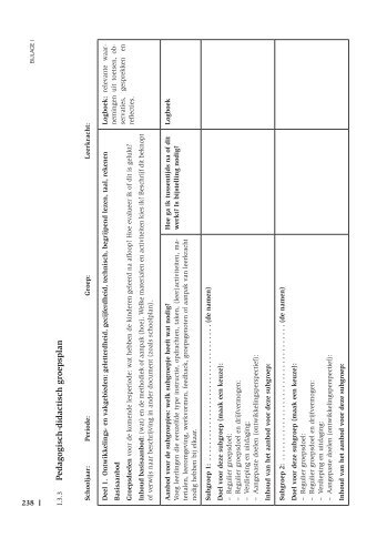 Groepsplan format gr 3-8 -voorbeeld 2 - WSNS Berkeldal