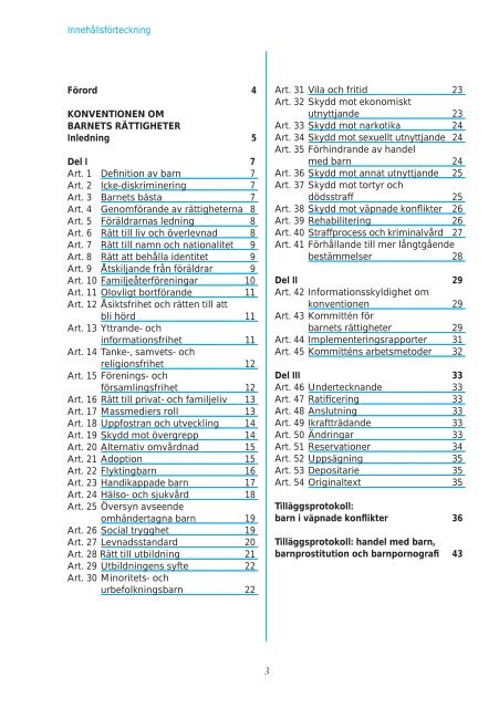 FN:s konvention om BARNETS RÄTTIGHETER