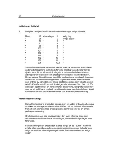 Kollektivavtal för olje-, naturgas- och petrokemiska industrin - Finlex