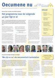 Bekijk de krant - Raad van Kerken in Nederland