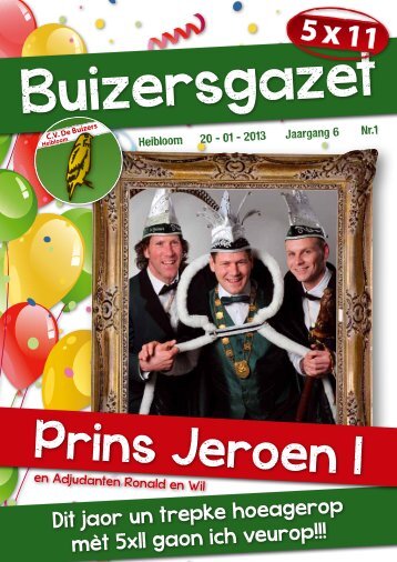 Prins Jeroen I - CV De Buizers