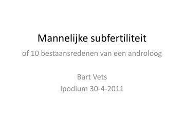 Mannelijke subfertiliteit - Imelda