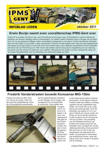 Infoblad Oktober 2011 - IPMS Gent