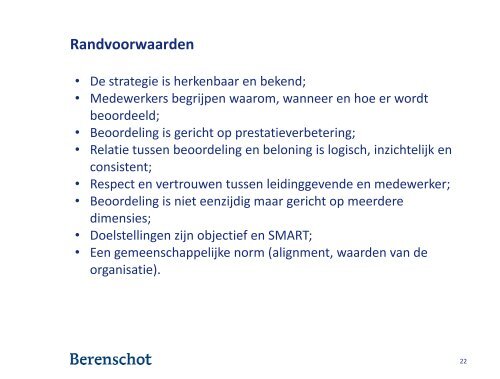 Best Practices: Motiverend beoordelen en belonen (Berenschot) - NVP