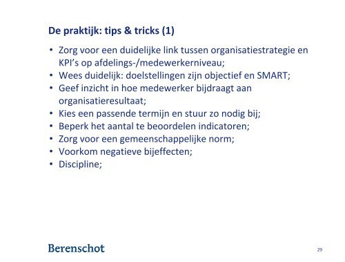 Best Practices: Motiverend beoordelen en belonen (Berenschot) - NVP