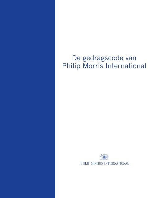 De gedragscode van PMI - Philip Morris