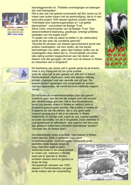 nieuwsbrief Das&Boom nr 1 (2009) - Vereniging Das & Boom