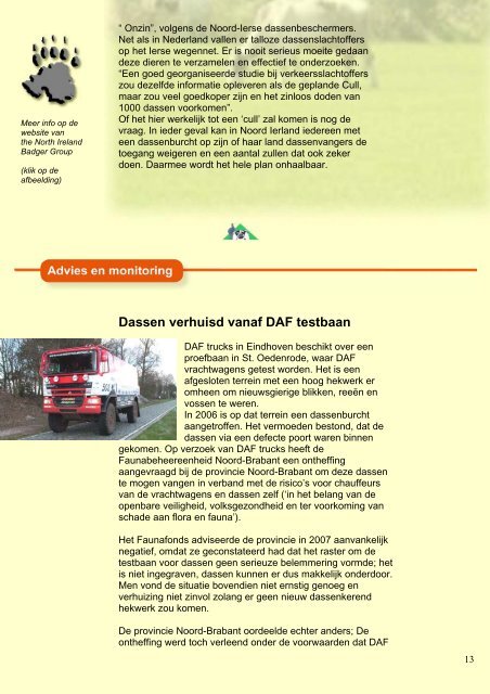 nieuwsbrief Das&Boom nr 1 (2009) - Vereniging Das & Boom