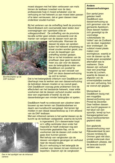 nieuwsbrief Das&Boom nr 1 (2009) - Vereniging Das & Boom