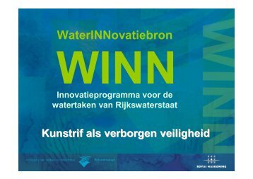 Kunstrif als verborgen veiligheid (presentatie) - Innoveren met water