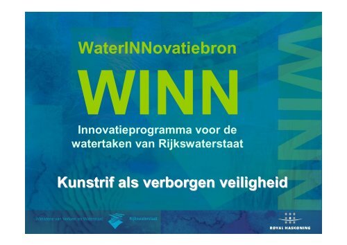 Kunstrif als verborgen veiligheid (presentatie) - Innoveren met water