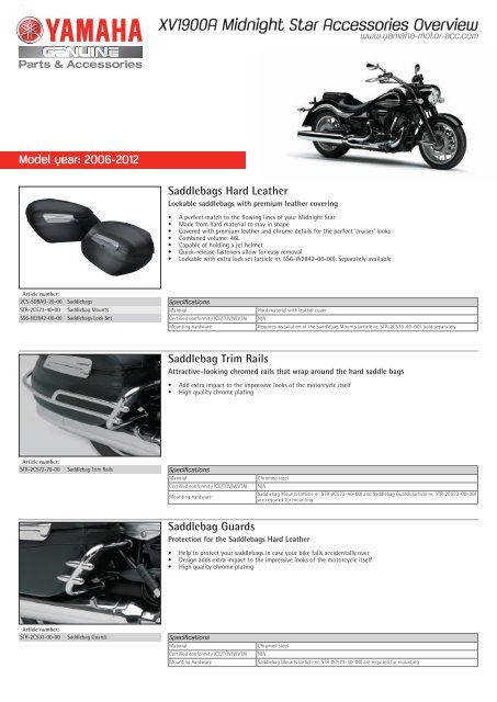 Yamaha 2C5-F16C0-V0-00 Tall Quick-Release Passenger Backrest System