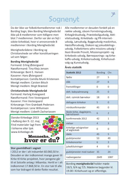 Kirkebladet marts-maj 2013 - Bording Kirke