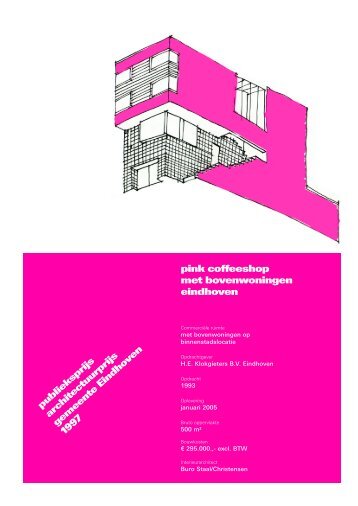 pink coffeeshop met bovenwoningen eindhoven - Architecten