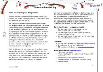 Waterklok docentenhandleiding