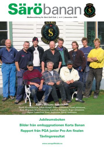 Jubileumsboken Bilder från ombyggnationen Korta ... - Särö Golf Club