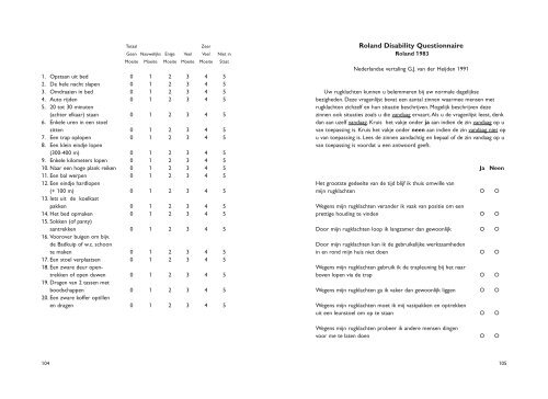 Meetinstrumenten Chronische pijn - Pijn Kennis Centrum