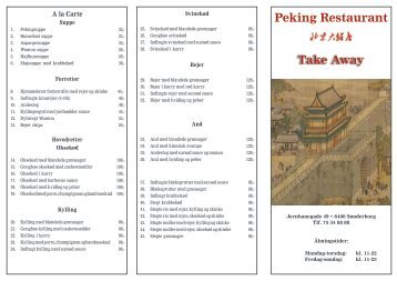 Peking Restaurant Take Away - pekingrestaurant.dk