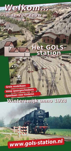 Bekijk hier onze tijdloze folder - Museum het GOLS-station