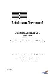 Brandmeldcentrale BMC-90 - Hefas documentatie