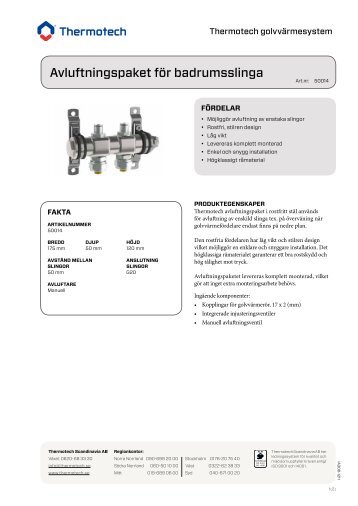 IA308-Avluftningspaket - Thermotech Scandinavia AB