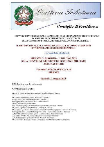 Locandina FIRENZE - Consiglio di Presidenza della Giustizia ...