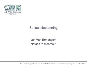 DEEL 4: Successieplanning - kwb Meerhout Zittaart