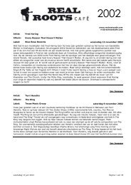 CD reviews 2011 - Real Roots Cafe