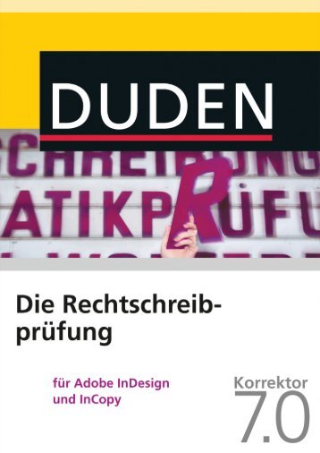 Duden – Die Rechtschreibprüfung für Adobe InDesign und InCopy