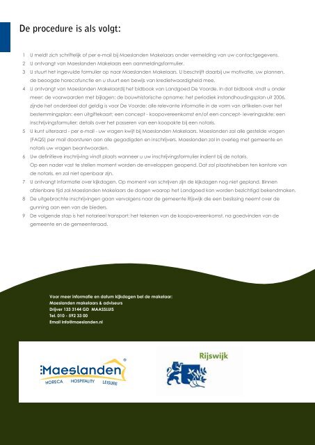 Download de brochure - Landhuis De Voorde