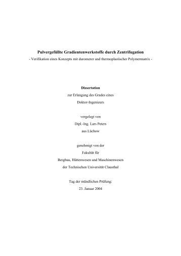 Dissertation - Polymer-Consulting Dr.-Ing. Lars Peters