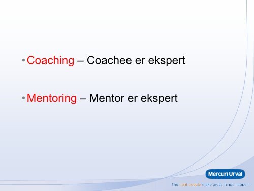 Mette Slinning - Bli en bedre coach - BCP 24.01 ... - Forskningsparken