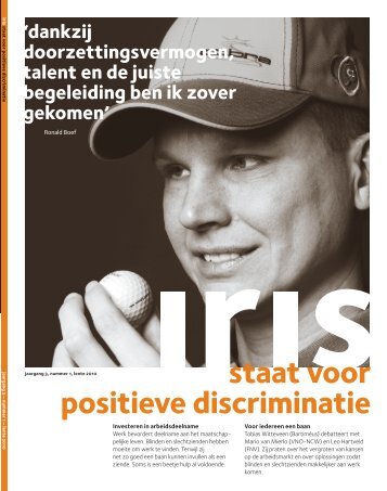 staat voor positieve discriminatie - Bartiméus