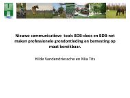 Nieuwe communicatieve tools BDB-doosjes en BDBnet