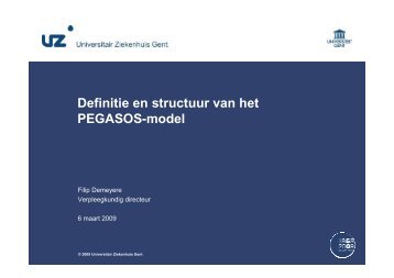 Definitie en structuur van het Pegasos-model - Filip ... - UZ Gent