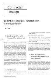 Boilerplate-clausules: Ketelbinkie in Contractenland? - Höcker ...