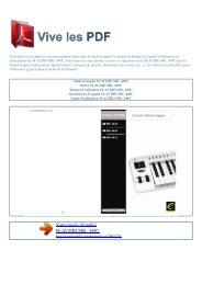 Manuel d'utilisation M-AUDIO MK- 449C - VIVE LES PDF