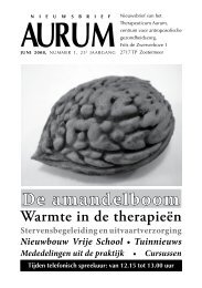 Nieuwsbrief juni 2008 (pdf) - Therapeuticum Aurum