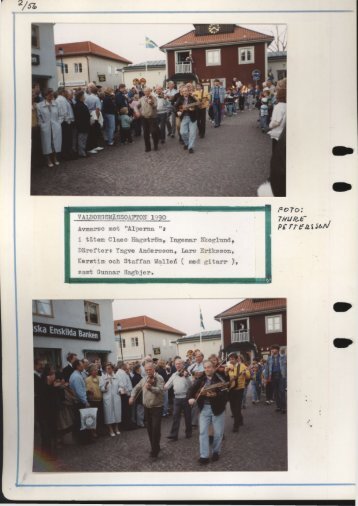 VALBORGSMÄSSOAFTON 1990 I Avmarsc mot "Alperna "s i täten ...