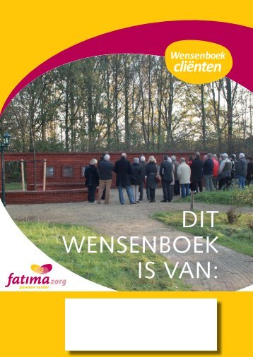 Wensenboek Fatima Zorg - West-Achterhoek